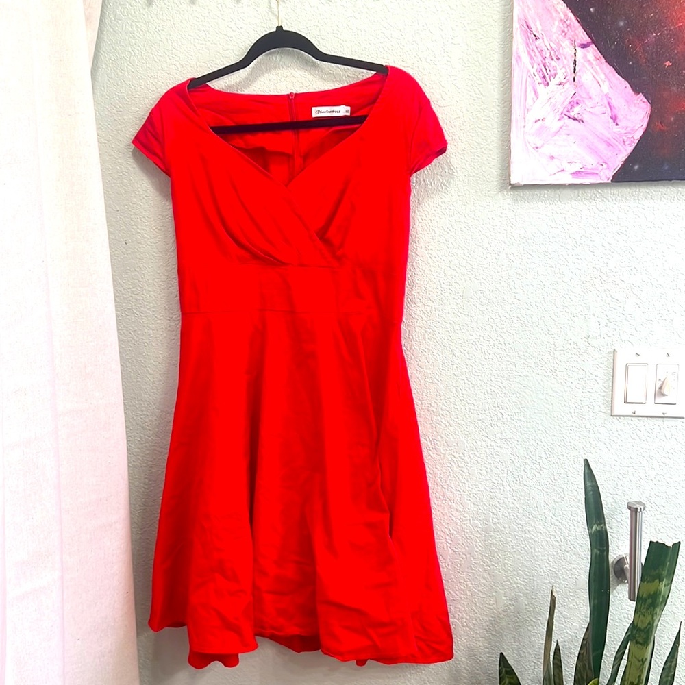 Red pinup dress